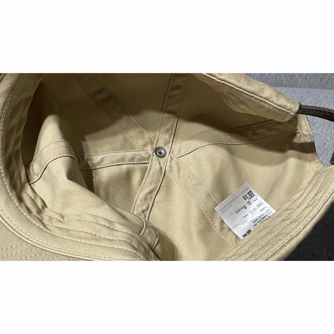 ZARA(ザラ)のZARA黒とユニクロベージュの帽子 2個セット レディースの帽子(ハット)の商品写真