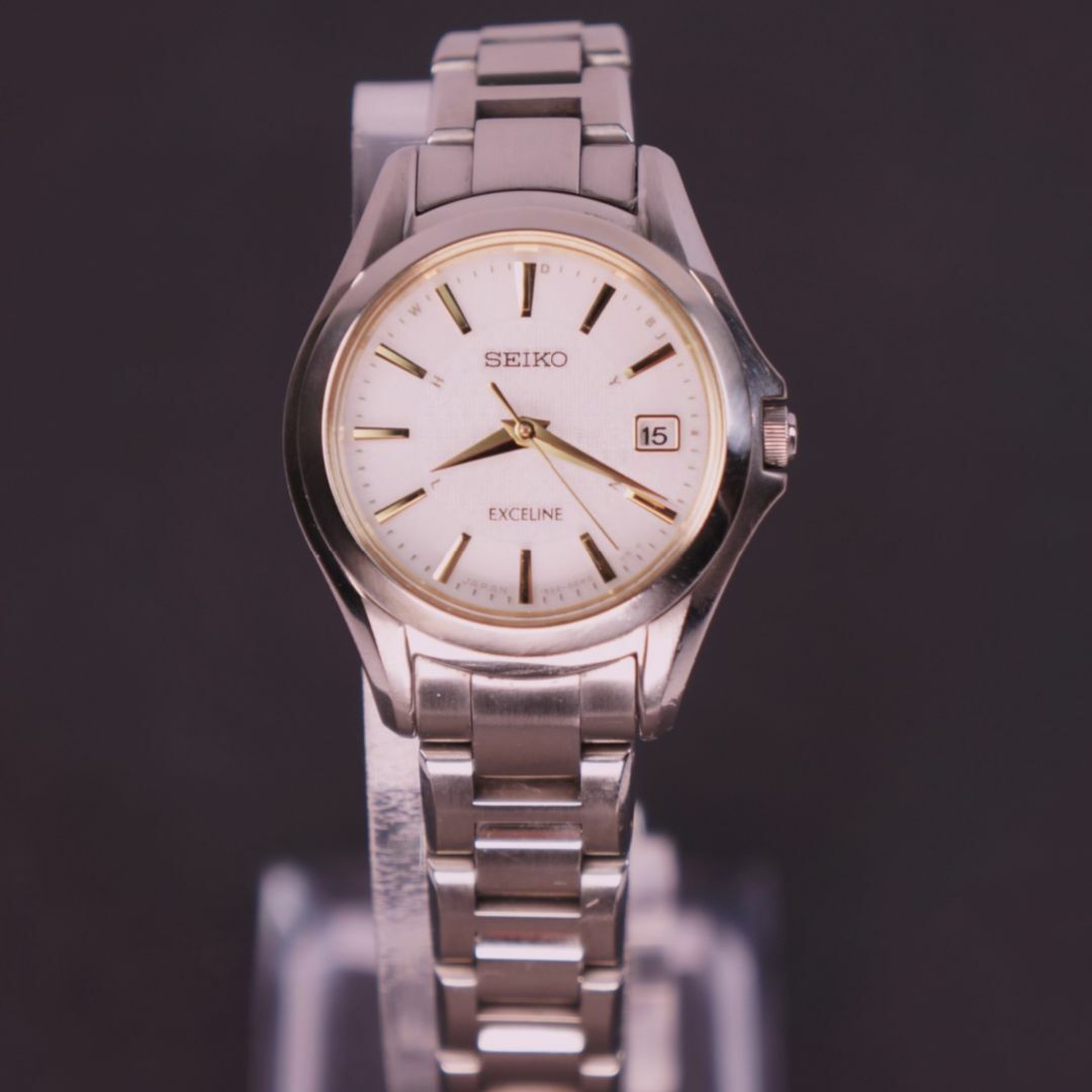 SEIKO(セイコー)の【稼働品】SEIKOエクセリーヌ 電波ソーラー コンフォテックスチタン レディースのファッション小物(腕時計)の商品写真