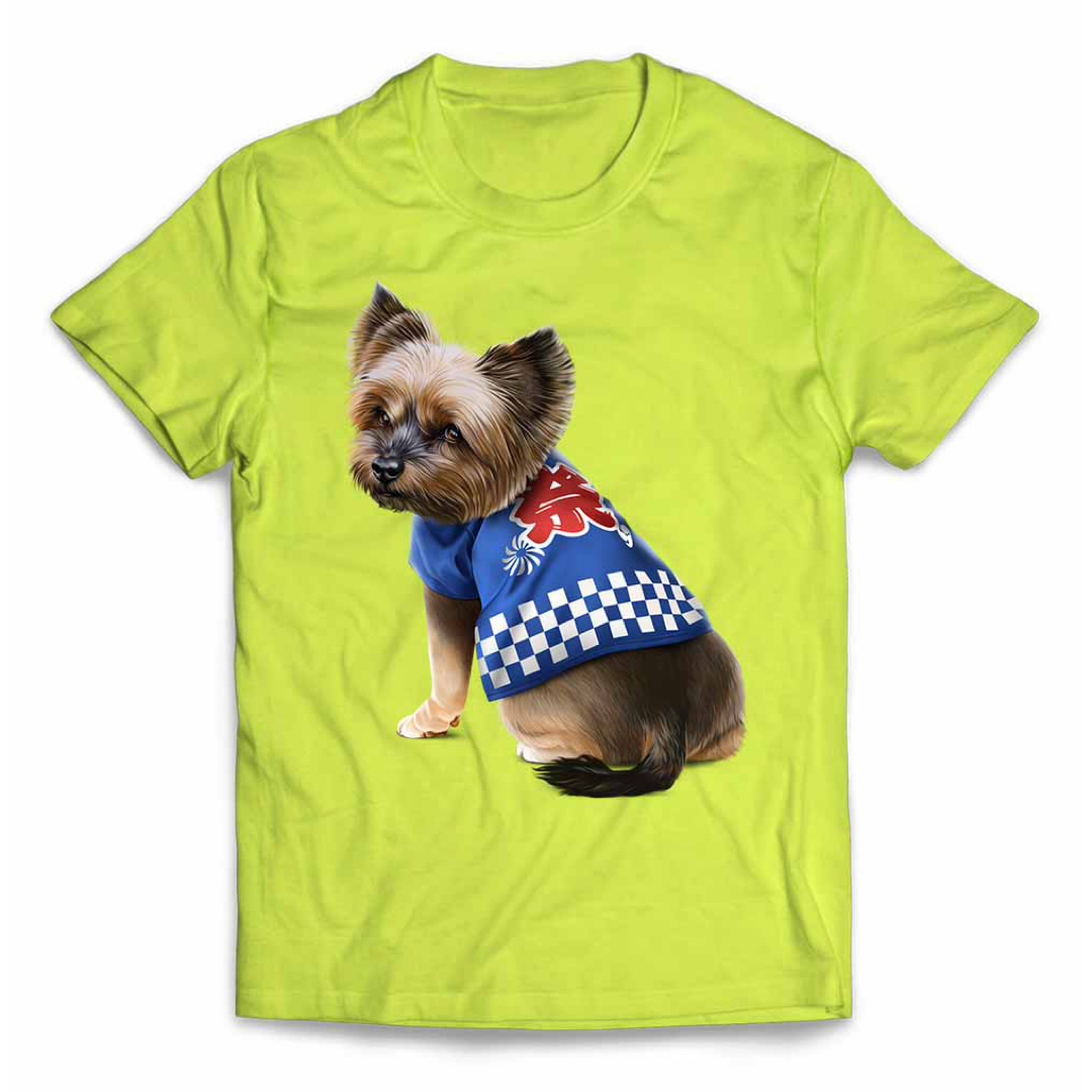 ヨークシャテリア 犬 法被 夏祭り 花火 Tシャツ メンズ レディース キッズ メンズのトップス(Tシャツ/カットソー(半袖/袖なし))の商品写真