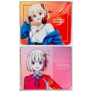 2種セット 千束 マウスパッド ドロードロー くじ リコリスリコイル(キャラクターグッズ)