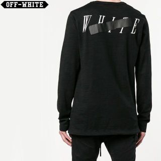 オフホワイト(OFF-WHITE)の専用 OFF-WHITE オフホワイト 長袖　ロンＴ　M(Tシャツ/カットソー(七分/長袖))