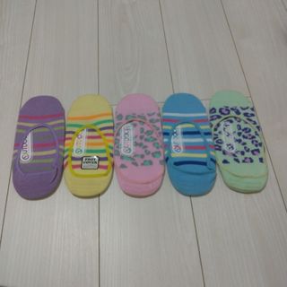 アウトドア(OUTDOOR)のアウトドアのフットカバー　５足セット　⑫(ソックス)