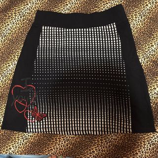 デシグアル(DESIGUAL)のスカート ブラック ホワイト　デシグアル(ミニスカート)