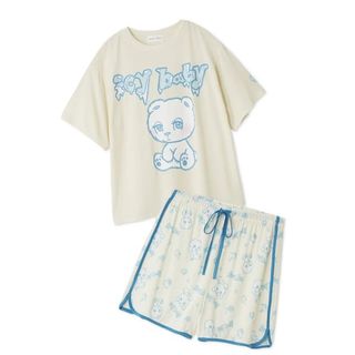 スナイデルホーム(SNIDEL HOME)の【icy baby】【接触冷感】Tシャツセットアップ(ルームウェア)