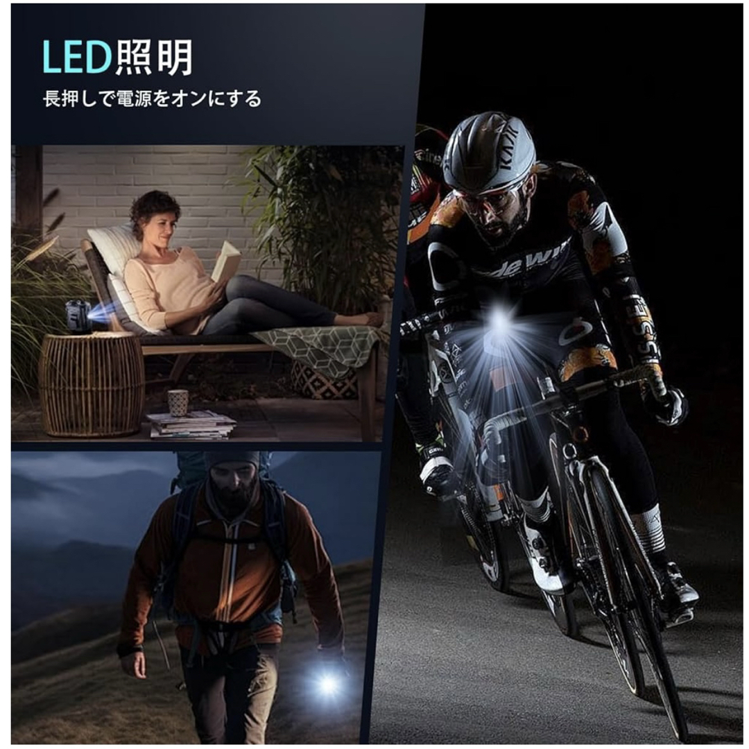 【新品】腰掛け扇風機 ベルトファン 首掛け 手持ち 腰掛け卓上 ディスプレイ スマホ/家電/カメラの冷暖房/空調(サーキュレーター)の商品写真