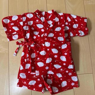 ウサギ柄の甚平70㎝(甚平/浴衣)