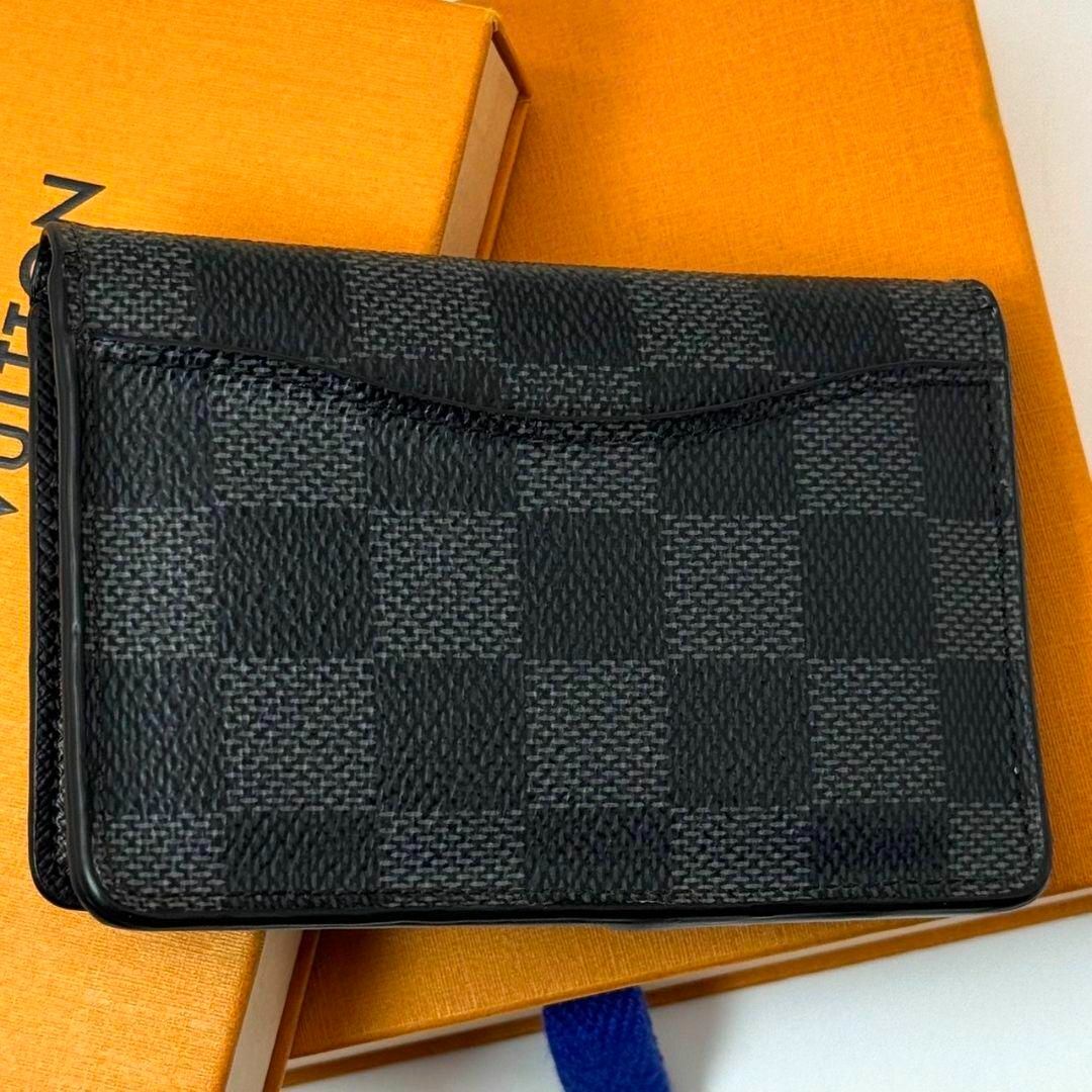 【極美品】ルイヴィトン☆ダミエ グラフィット オーガナイザー ドゥポッシュ LOUIS VUITTON - 良品 ルイヴィトン ダミエグラフィット
