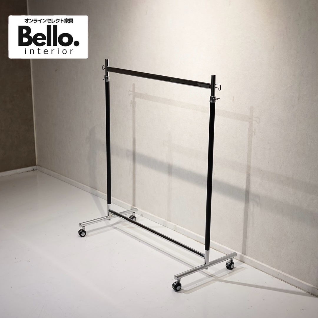 Bello select ハンガーラック キャスター付き スチール製 シンプル インテリア/住まい/日用品の収納家具(押し入れ収納/ハンガー)の商品写真