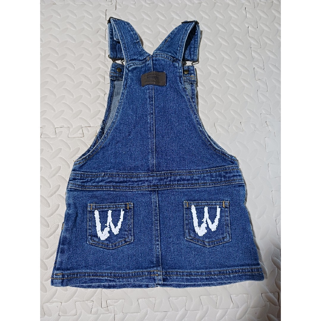 ワンピース ２点セット 100 110 デニム オールシーズン 洗い替え キッズ/ベビー/マタニティのキッズ服女の子用(90cm~)(ワンピース)の商品写真