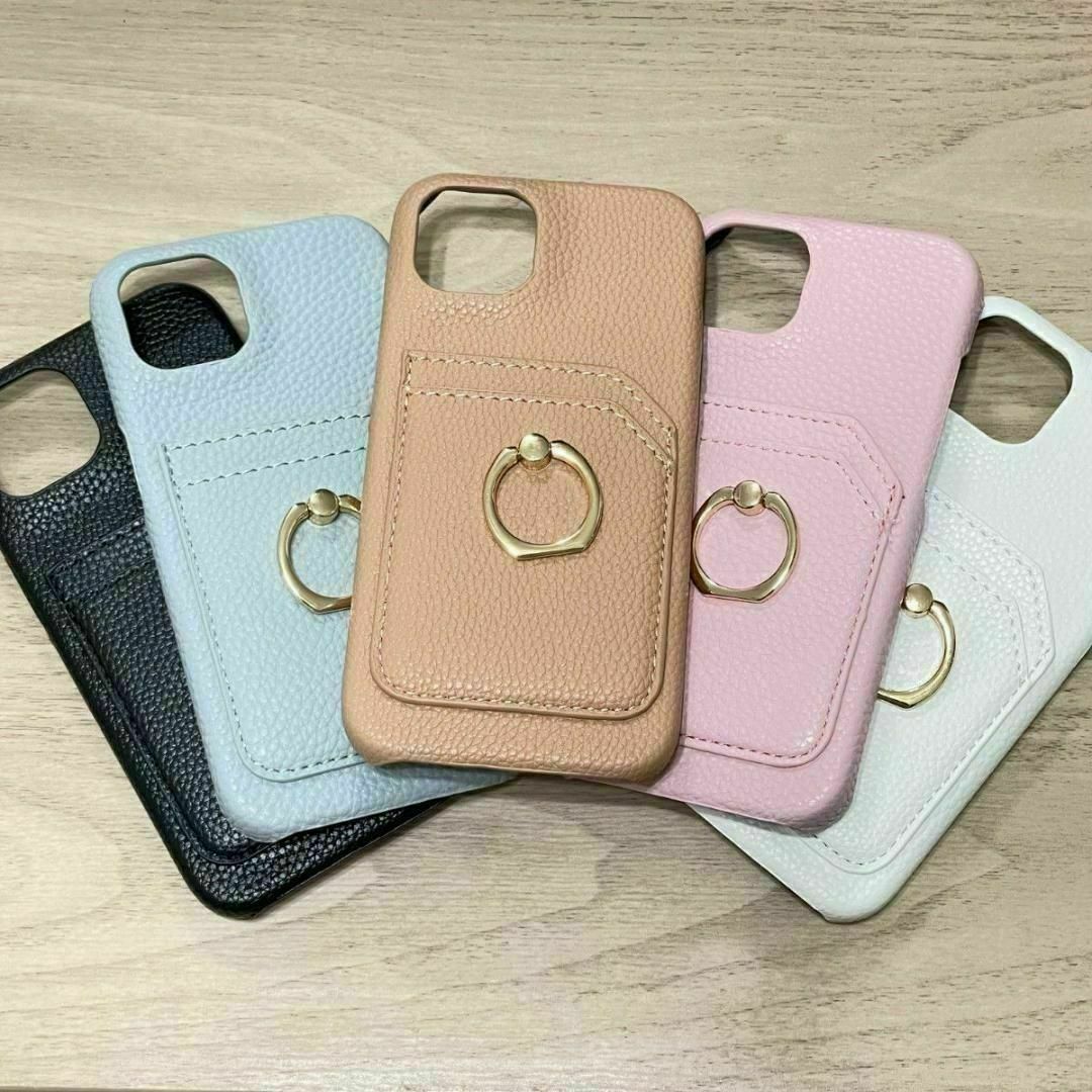 iPhone15Proケース　カードポケット　かわいい　TPU　スマホリング スマホ/家電/カメラのスマホアクセサリー(iPhoneケース)の商品写真