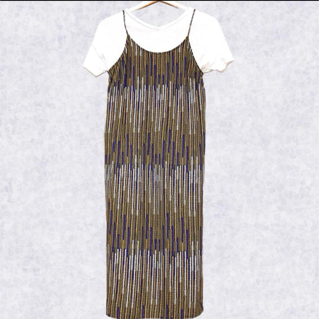 H&M(エイチアンドエム)のH&M エイチアンドエム エスニックワンピース リゾートワンピース チュニック  レディースのワンピース(ロングワンピース/マキシワンピース)の商品写真