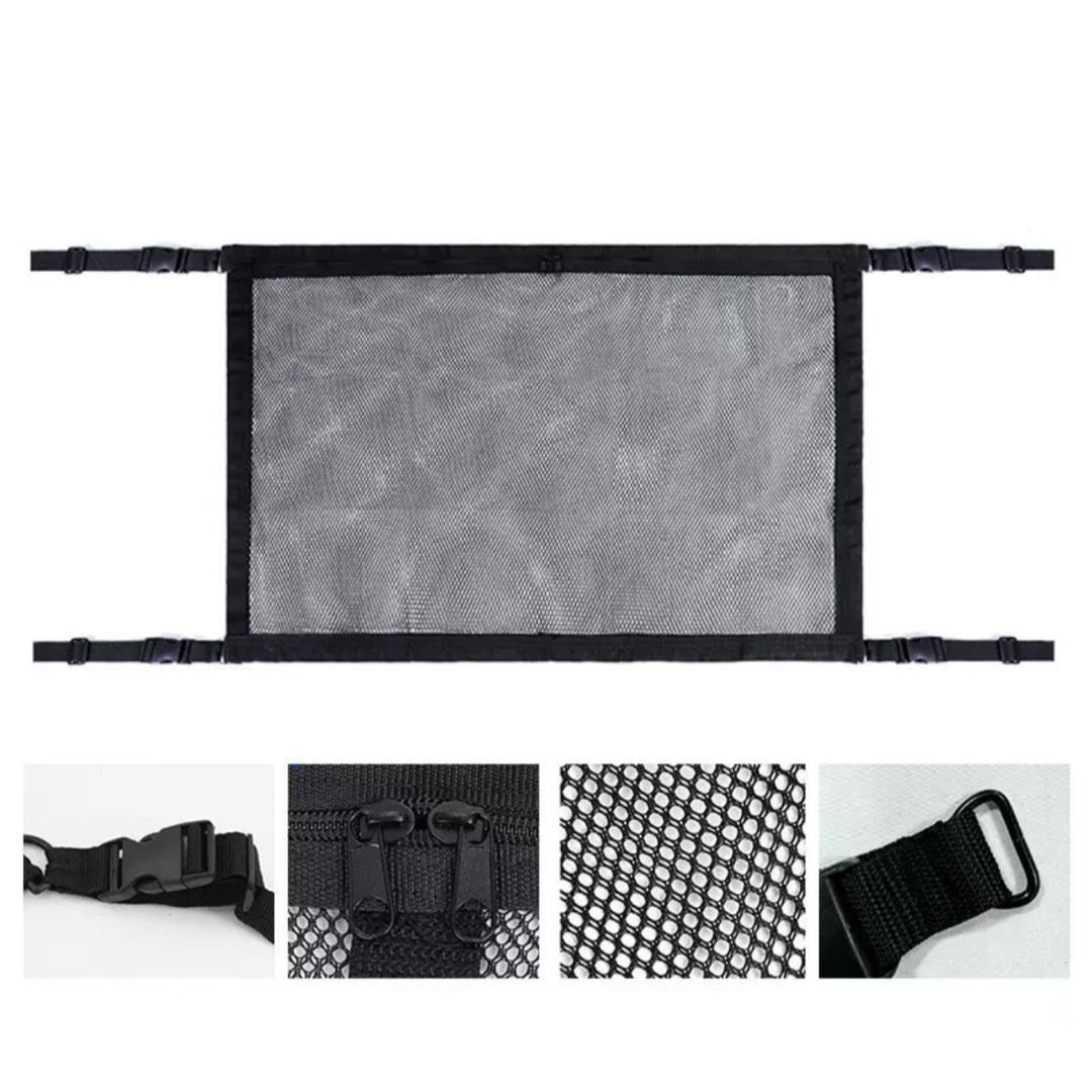 車内用 天井ネット キャンプ お出かけ 整理 収納 買い物 荷物 帰省 軽量 自動車/バイクの自動車(車内アクセサリ)の商品写真