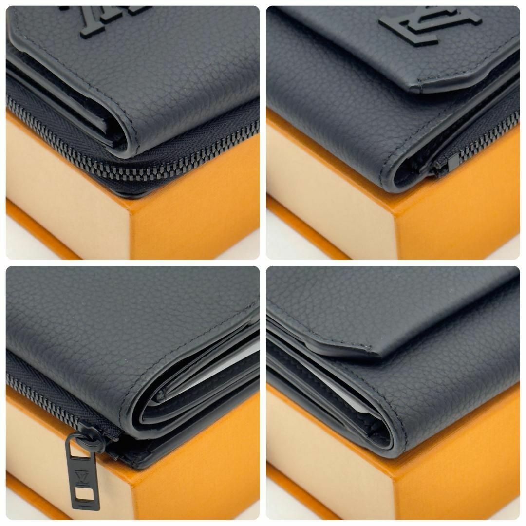 LOUIS VUITTON(ルイヴィトン)の新品 ルイヴィトン パイロット ブラック アエログラム 折り財布 A260 メンズのファッション小物(折り財布)の商品写真