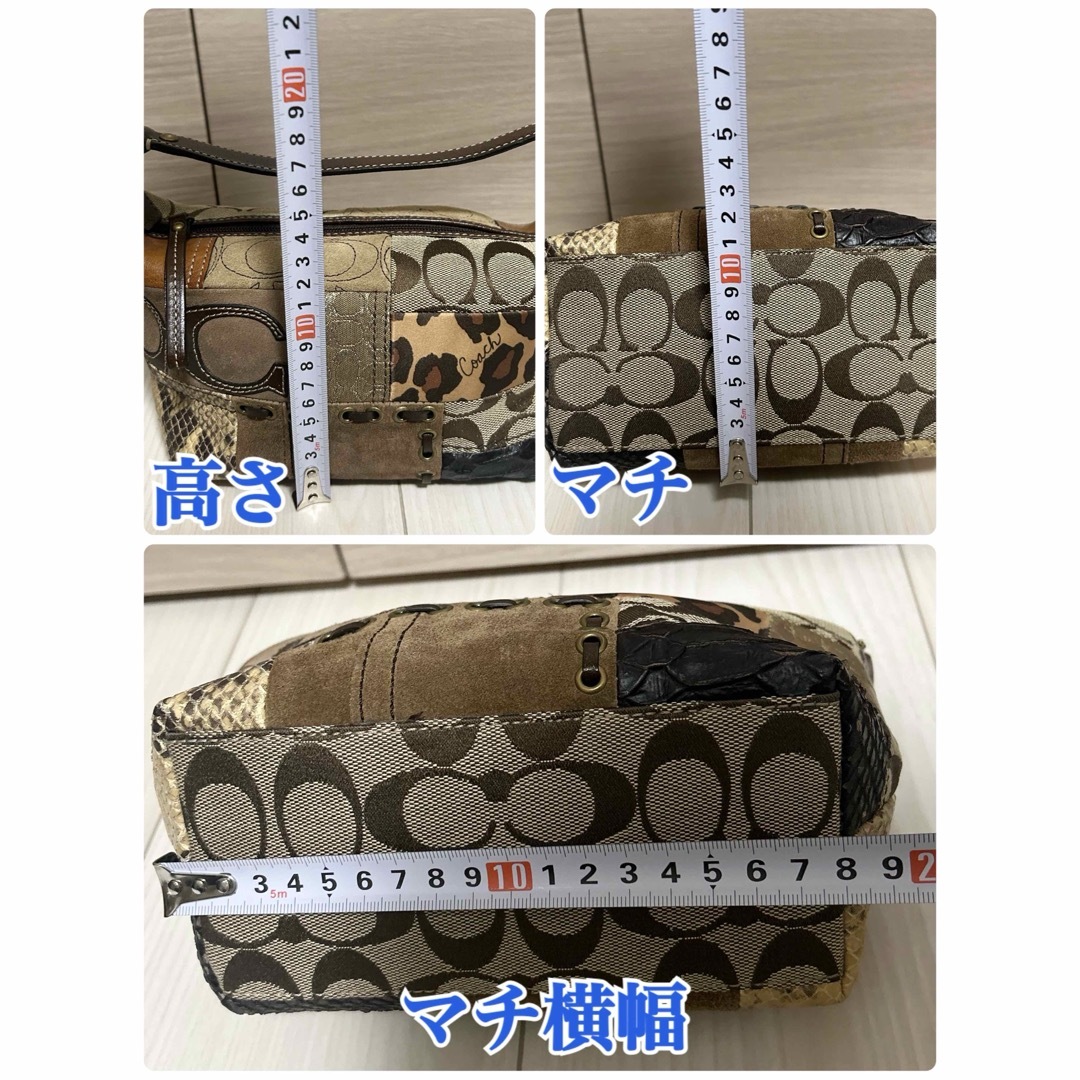 COACH(コーチ)の【美品】COACH Patchwork Mini Pouch Bag Y2K レディースのバッグ(ハンドバッグ)の商品写真