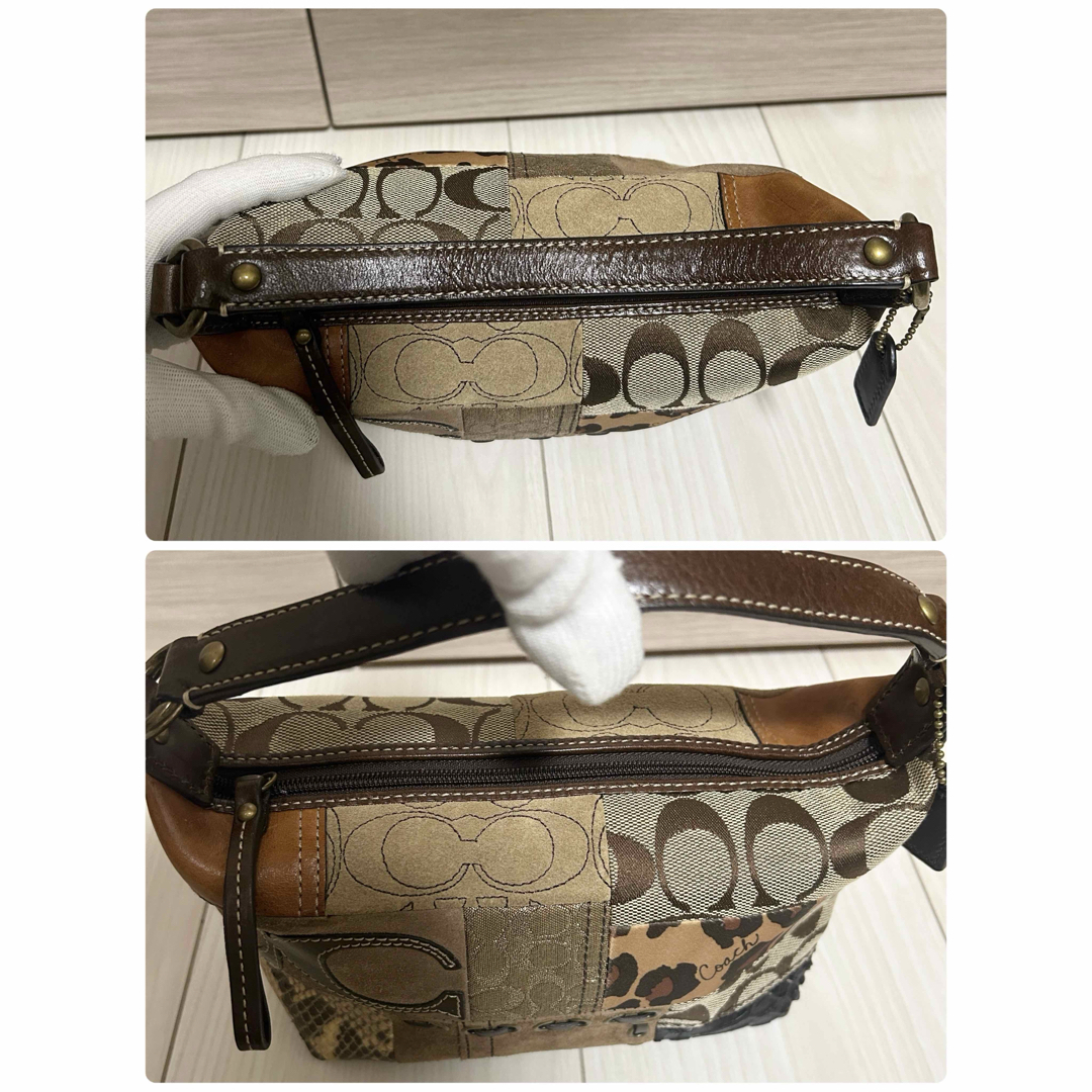 COACH(コーチ)の【美品】COACH Patchwork Mini Pouch Bag Y2K レディースのバッグ(ハンドバッグ)の商品写真