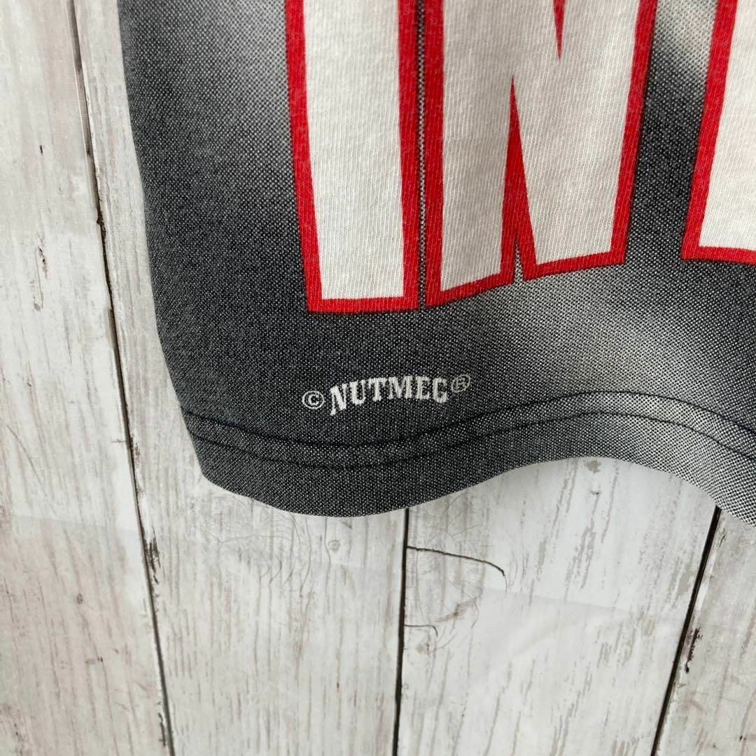 MADE IN USA(メイドインユーエスエー)のメイドインUSA90sヴィンテージ古着総柄ナスカーレーシングプリントTシャツXL メンズのトップス(Tシャツ/カットソー(半袖/袖なし))の商品写真