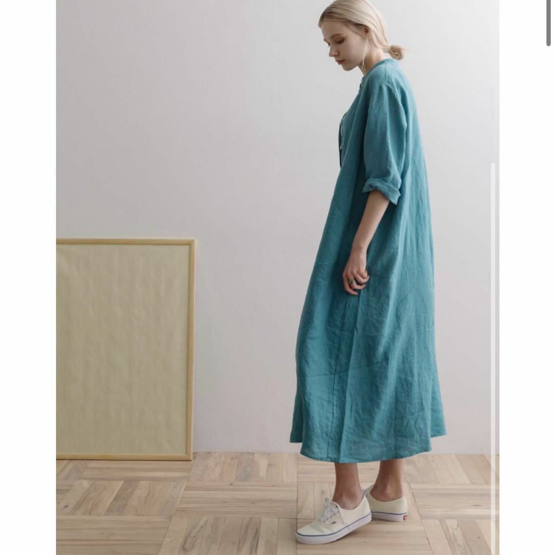 アーバンリサーチ　ドアーズ　日本製　美品　リネン　麻100% ワンピースコート URBAN RESEARCH DOORS - 美品 アーバンリサーチドアーズ×thint
