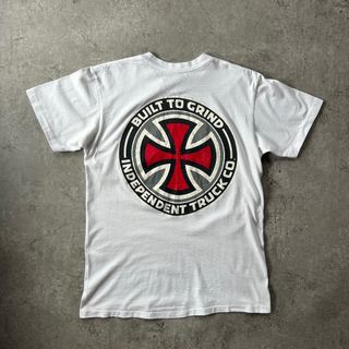 90s インディペンデント tシャツ USA製 ホワイト M アイアンクロス