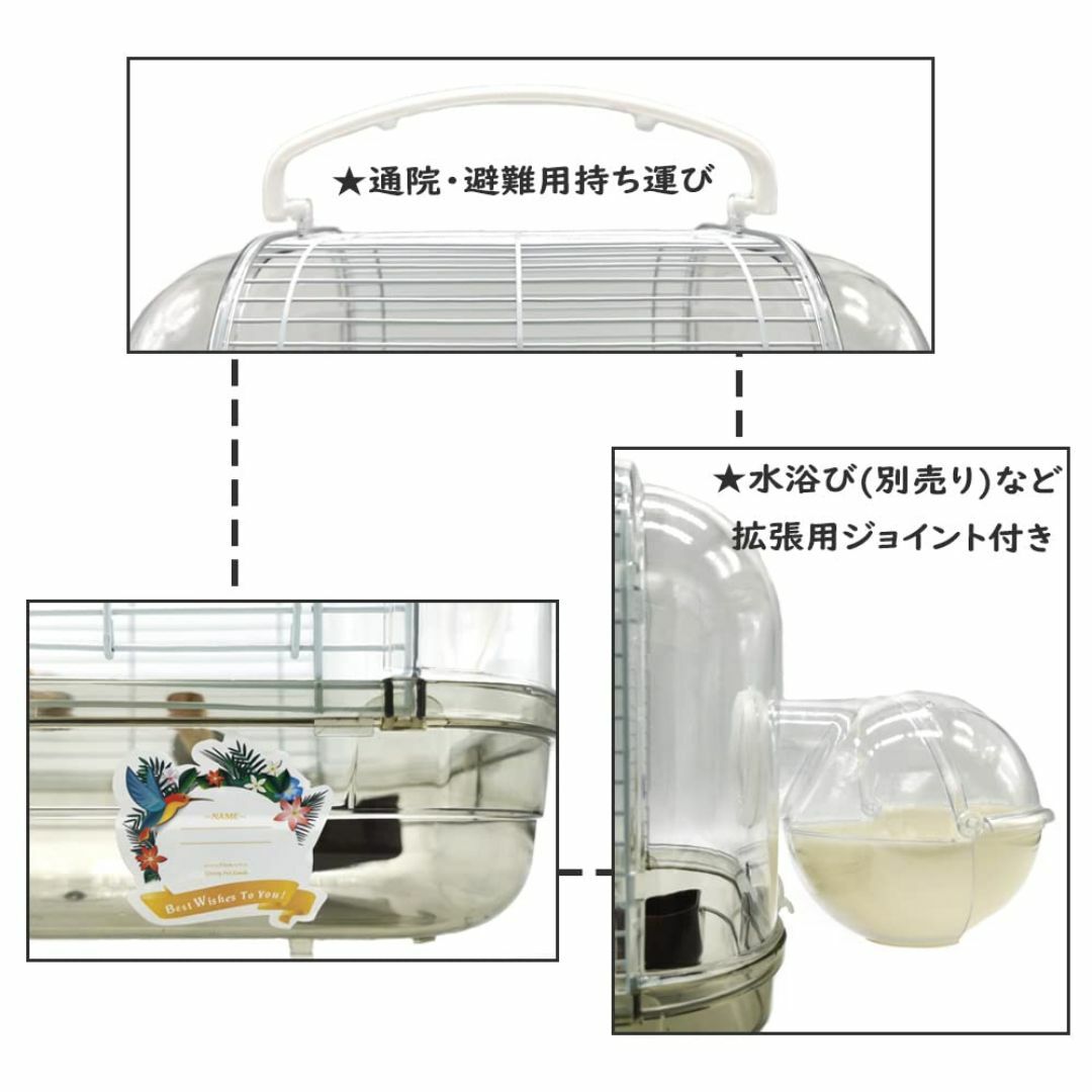 【人気商品】IYOIYA 鳥 キャリー インコ キャリーケース 止まり木付き 文 その他のペット用品(鳥)の商品写真