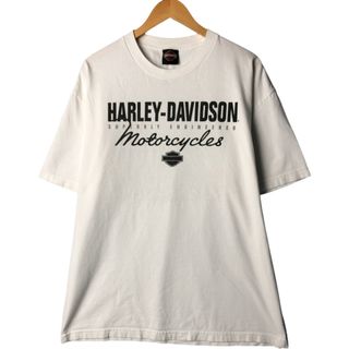 ハーレーダビッドソン(Harley Davidson)の古着 ハーレーダビッドソン Harley-Davidson モーターサイクル バイクTシャツ メンズXL相当 /eaa568135(Tシャツ/カットソー(半袖/袖なし))