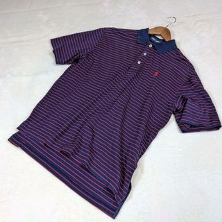 ラルフローレン(Ralph Lauren)の【ラルフローレン】ゴルフウェア　半袖　 ポロシャツ　ネイビー　赤　ポニー　M(ポロシャツ)