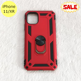 セール中♪ 耐衝撃 衝撃吸収 iPhone11/XRケース レッド(iPhoneケース)