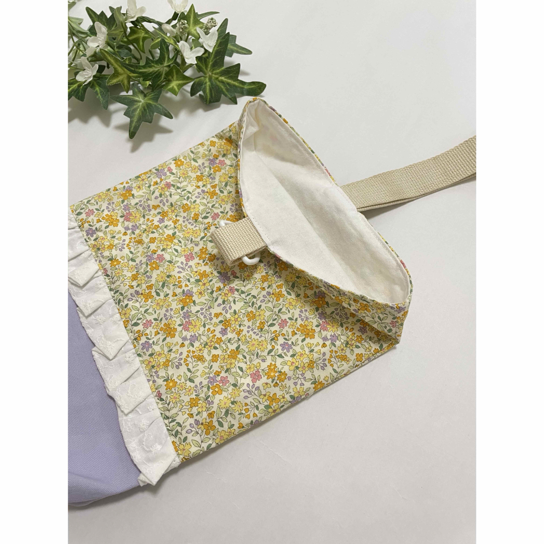 セール☆シューズケース　上履き入れ　ハンドメイド　花柄 ハンドメイドのキッズ/ベビー(外出用品)の商品写真