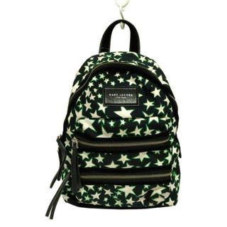 マークジェイコブス(MARC JACOBS)のMARC JACOBS(マークジェイコブス) リュックサック バイカーバックパック M0009516 黒×白×グリーン スター(星)(リュック/バックパック)