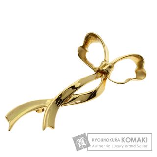 ティファニー(Tiffany & Co.)のTIFFANY&Co. ティファニー リボン ブローチ K18YG レディース [中古](ブローチ/コサージュ)