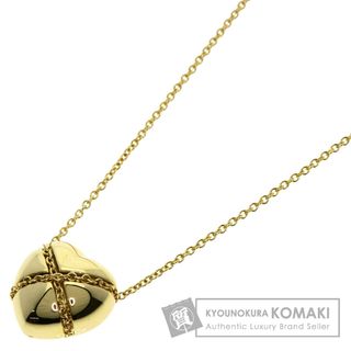 ティファニー(Tiffany & Co.)のTIFFANY&Co. ティファニー ハート チェーンクロス ネックレス K18YG レディース [中古](ネックレス)