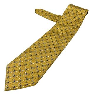 ゲラルディーニ(GHERARDINI)のGHERARDINI(ゲラルディーニ) ネクタイ メンズ美品  - イエロー×ブルー×グレー(ネクタイ)