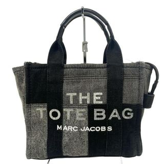 マークジェイコブス(MARC JACOBS)のMARC JACOBS(マークジェイコブス) トートバッグ ザ ミニ トラベラー トート バッグ グレー×黒×白 刺繍 レザー(トートバッグ)