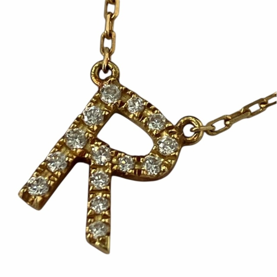 AHKAH ネックレス イニシャル K18 ゴールド AHKAH - アーカー K18 イニシャル ネックレス ダイヤ0.06ct 1.3g
