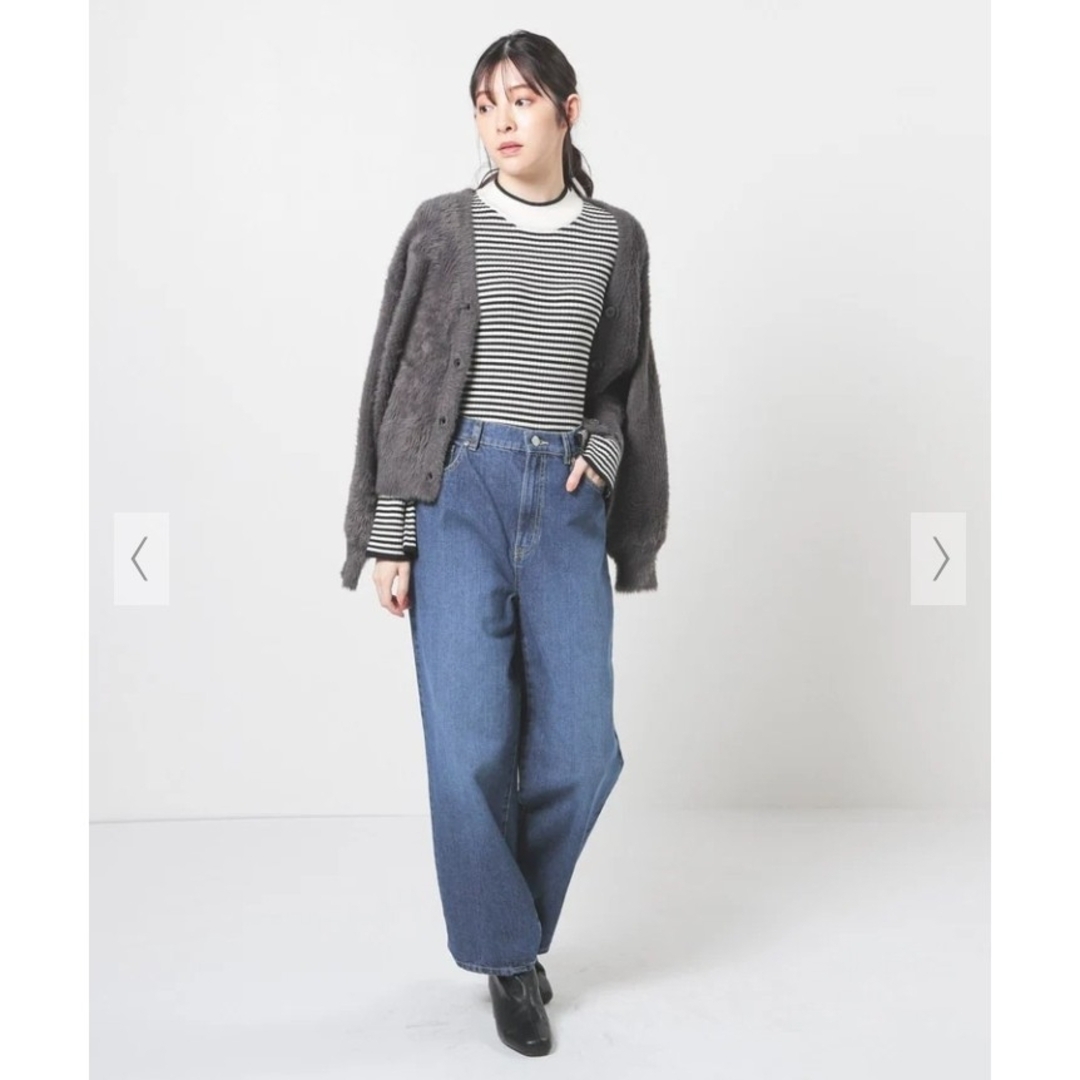 HONEYS(ハニーズ)のHoneys ストレートパンツ 股下68cm デニム ワイドパンツ ハイウエスト レディースのパンツ(デニム/ジーンズ)の商品写真