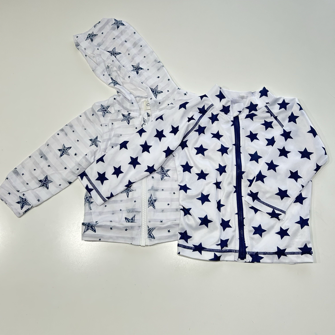 ラッシュガード  80サイズ(2枚) キッズ/ベビー/マタニティのベビー服(~85cm)(水着)の商品写真