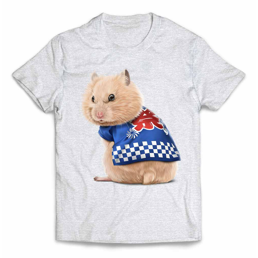ハムスター 法被 夏祭り 花火 半袖 Tシャツ メンズ レディース キッズ メンズのトップス(Tシャツ/カットソー(半袖/袖なし))の商品写真