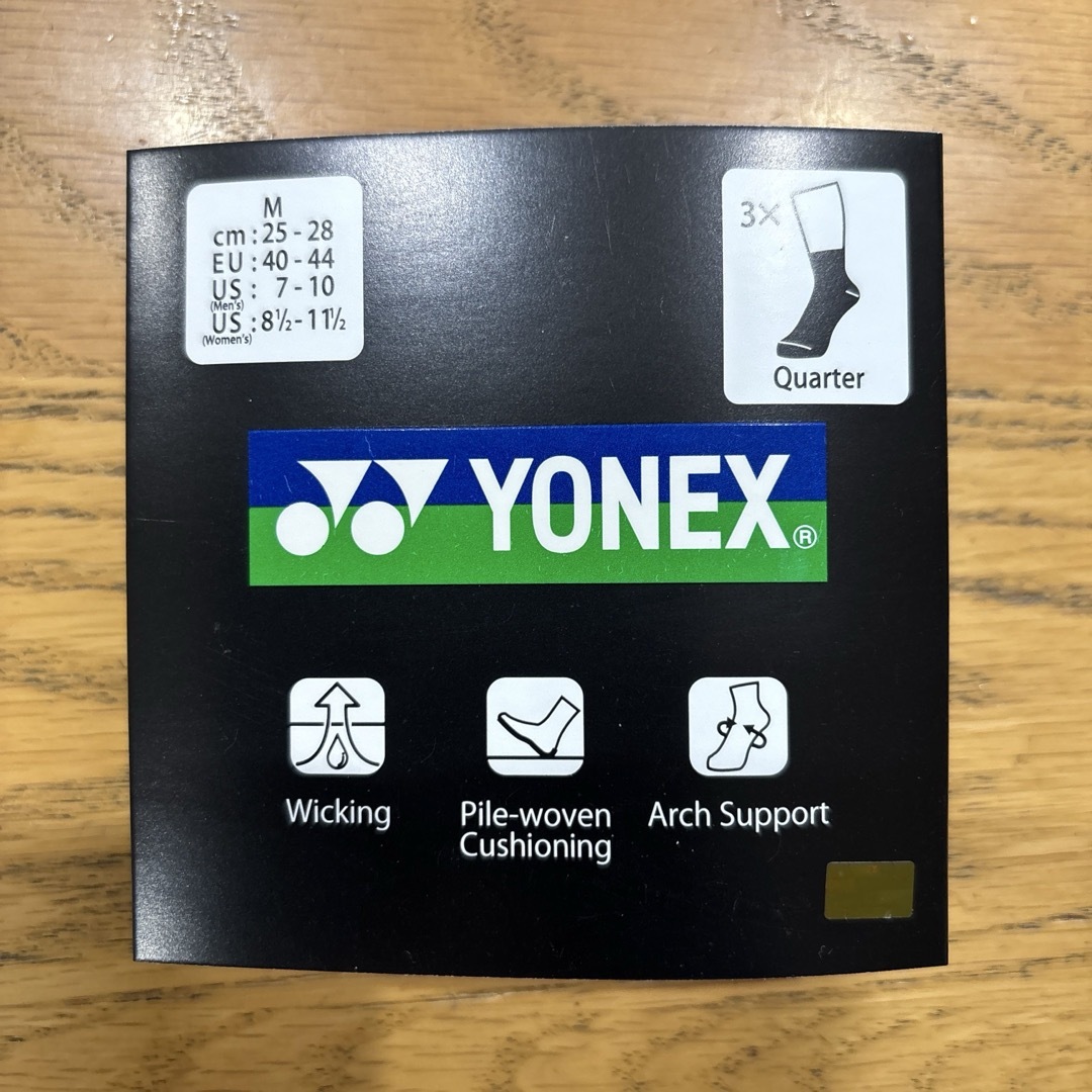 YONEX(ヨネックス)のヨネックス　ソックス　19234Y ４足セット　25cm〜28cm白 スポーツ/アウトドアのスポーツ/アウトドア その他(バドミントン)の商品写真