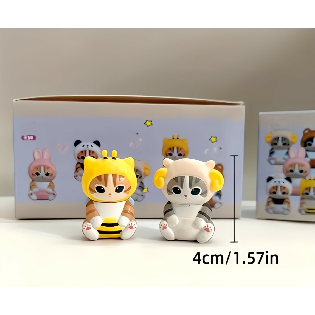 mofusand(モフサンド)のmofusand  オーナメントミニフィギュア コレクション 5点セット 希少 エンタメ/ホビーのおもちゃ/ぬいぐるみ(キャラクターグッズ)の商品写真
