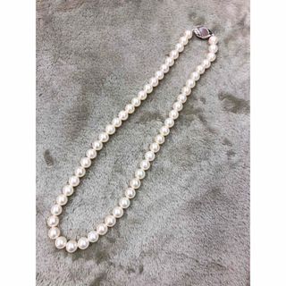 ❣️お値下げ❣️💎真珠　パールネックレス　SILVER　7.3〜7.7mm(ネックレス)