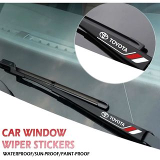 トヨタ - トヨタ TOYOTA ワイパーブレード用 ステッカー 2枚セット