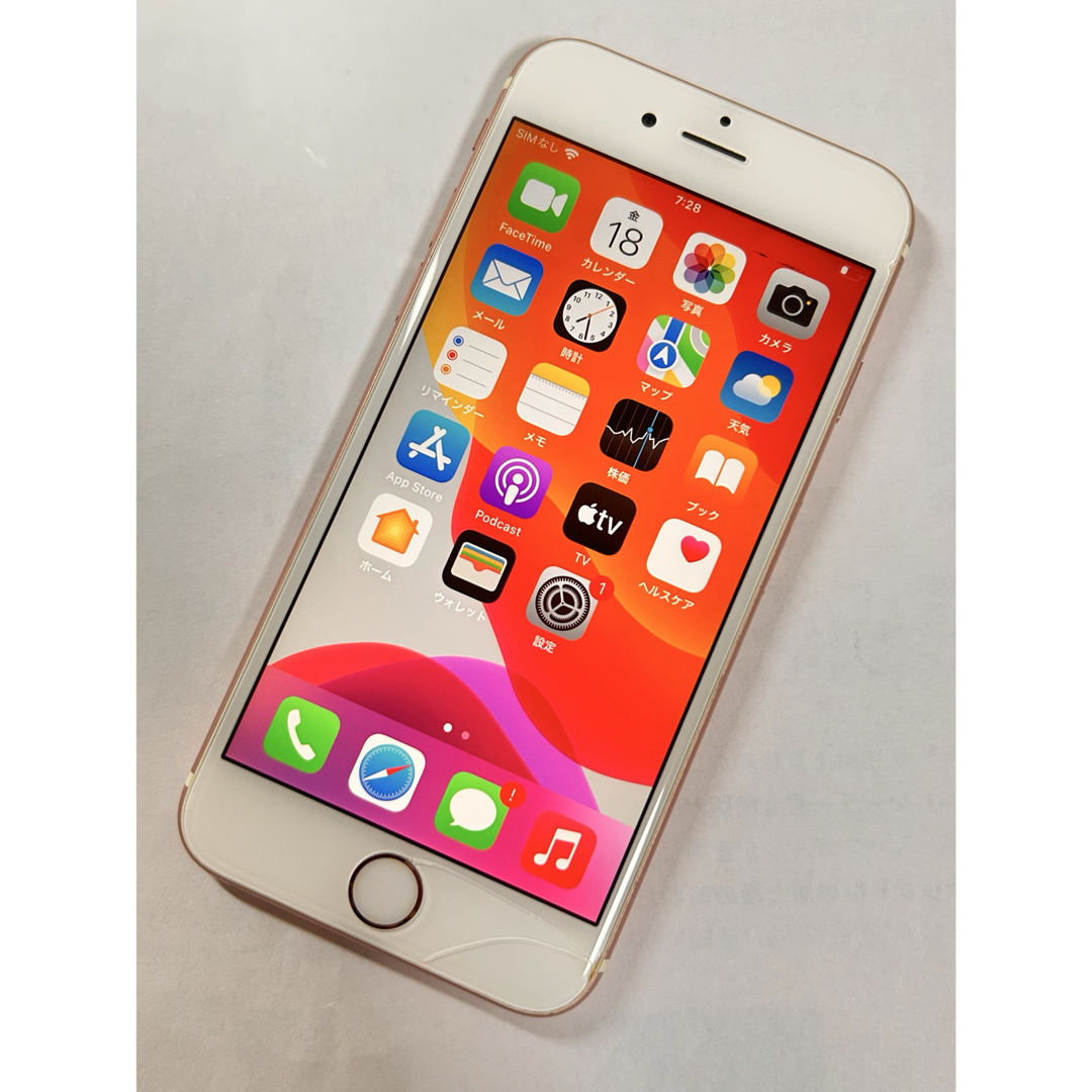 iPhone 本体 iPhone6s ローズゴールド 64GB 容量83% 中古】iPhone6s 64GB ローズゴールド MKQR2J／A au