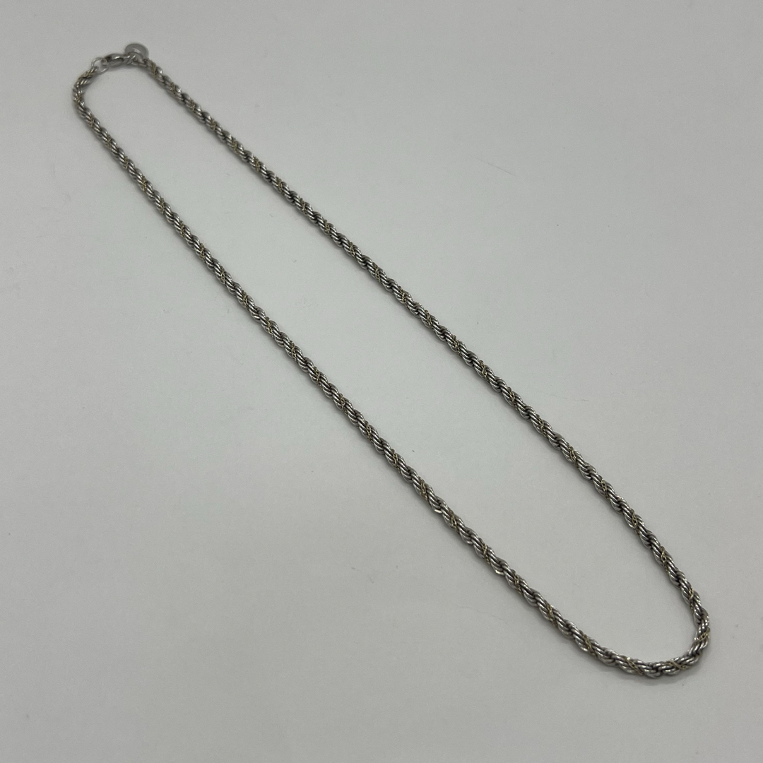 ティファニー TIFFANY ツイストロープ チェーン ネックレス コンビ Tiffany & Co. - ティファニー TIFFANY ツイストロープ チェーン