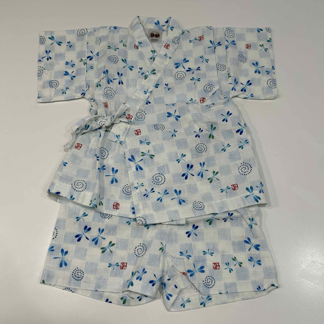 甚平　90サイズ キッズ/ベビー/マタニティのキッズ服男の子用(90cm~)(甚平/浴衣)の商品写真
