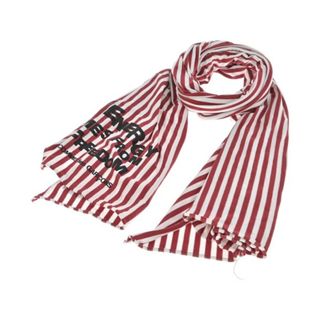 コムデギャルソン(COMME des GARCONS)のCOMME des GARCONS コムデギャルソン ストール  赤 【古着】【中古】【送料無料】(ストール/パシュミナ)