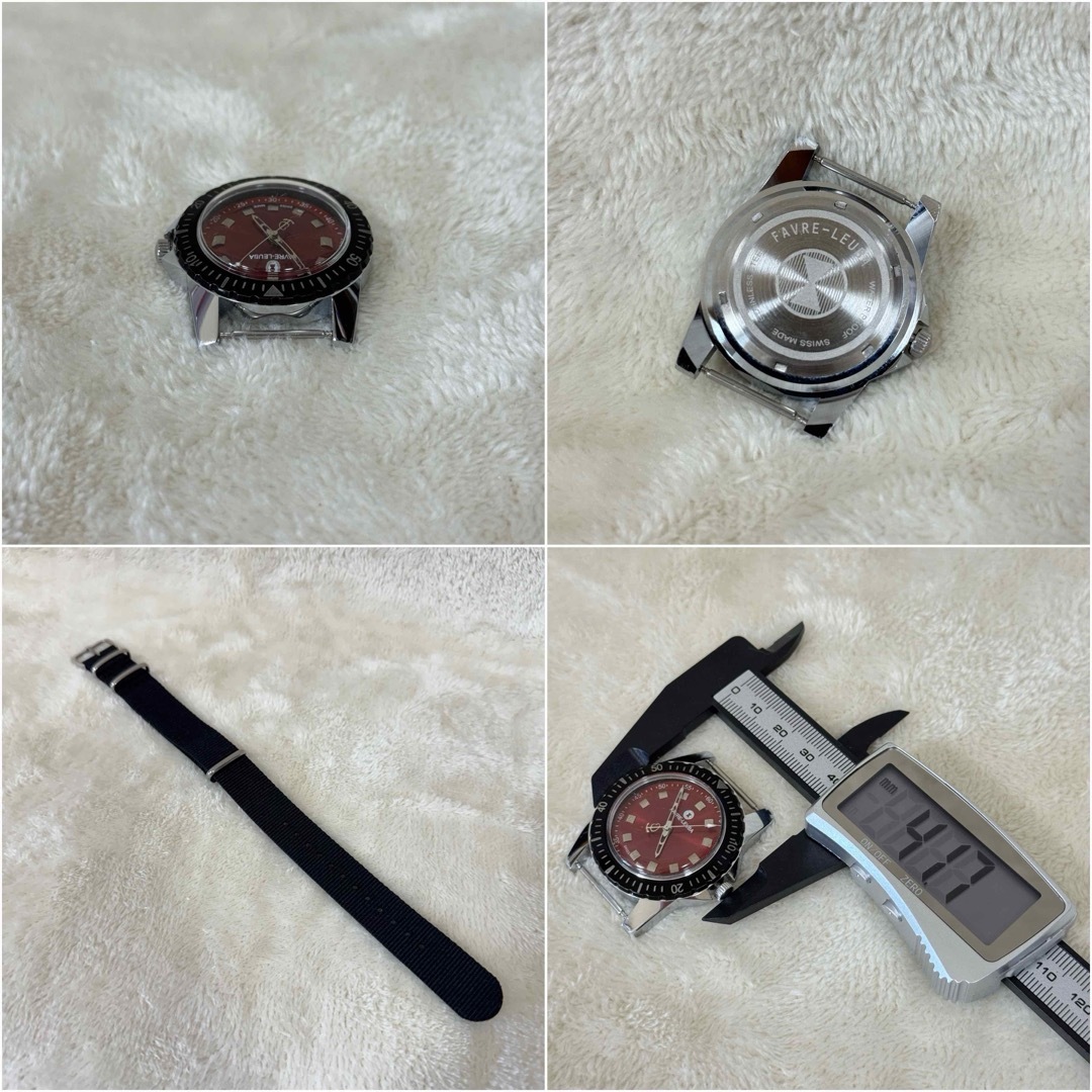 【動作良好】FAVRE-LEUBA ファーブルルーバ 腕時計 レッド 手巻き メンズの時計(腕時計(アナログ))の商品写真