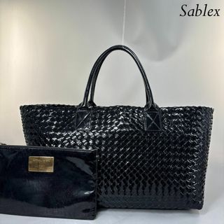 ボッテガヴェネタ(BOTTEGA VENETA)の【極美品】ボッテガ ヴェネタ イントレチャート カバMM トートバッグ ブラック(トートバッグ)