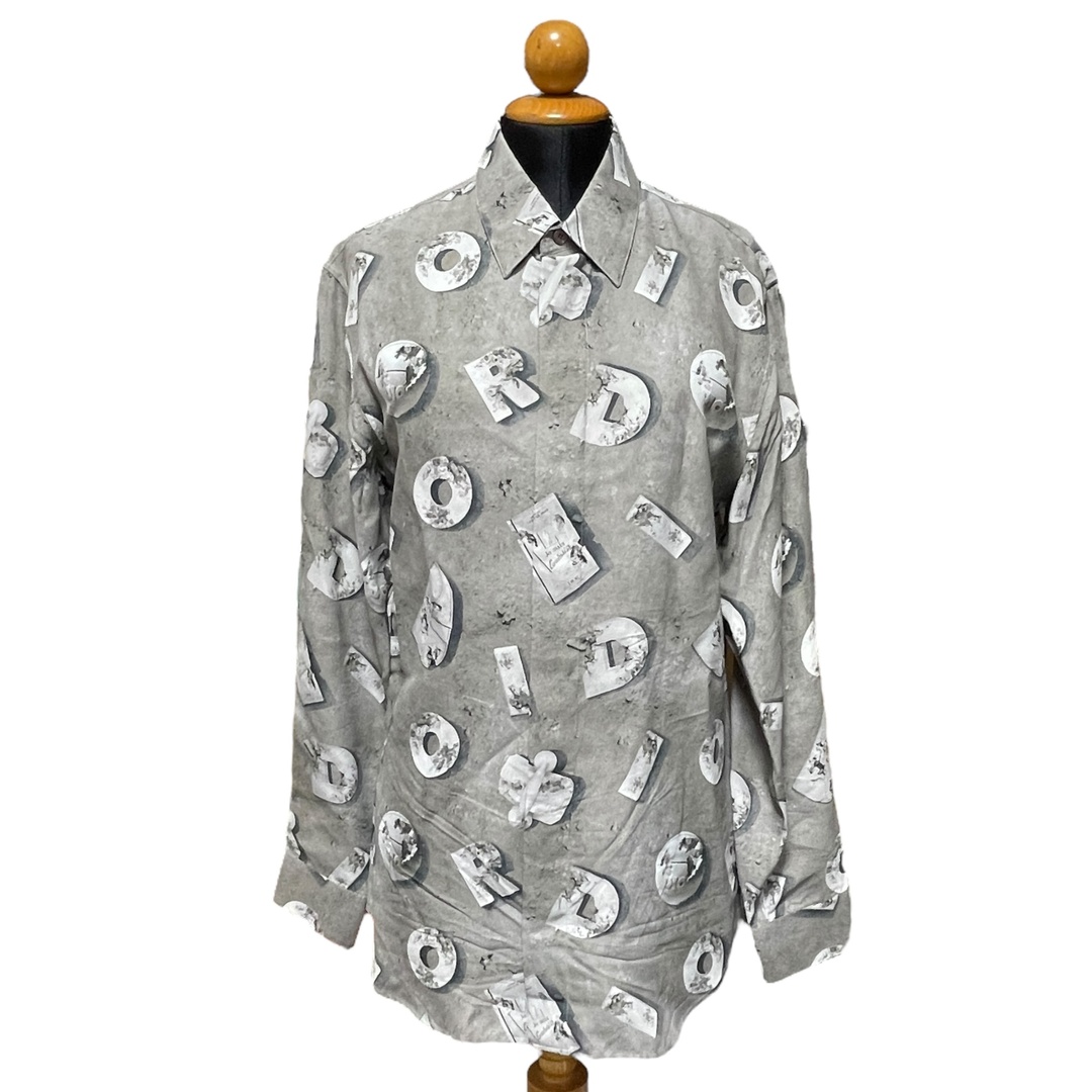 ◆中古品◆ Dior Homme ディオールオム 20SS ×Daniel Arsham ダニエルアーシャム Logo Shirt 長袖シャツ 013C502A4846 サイズ37 V94494NM メンズのトップス(シャツ)の商品写真