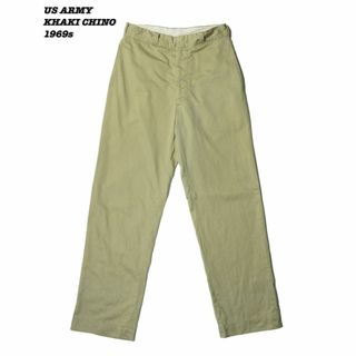 ミリタリー(MILITARY)のUS ARMY KHAKI CHINO TROUSERS 1969s W30(チノパン)