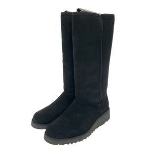 アグ(UGG)の未使用品 UGG アグ 表記サイズ:24.5 ムートンロング ブーツ 1013429 ブラック カラ  レディース　240001151961(その他)