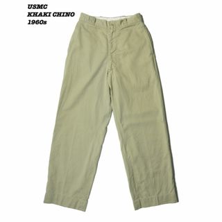 ミリタリー(MILITARY)のUSMC KHAKI CHINO TROUSERS 1960s MIL25015(チノパン)